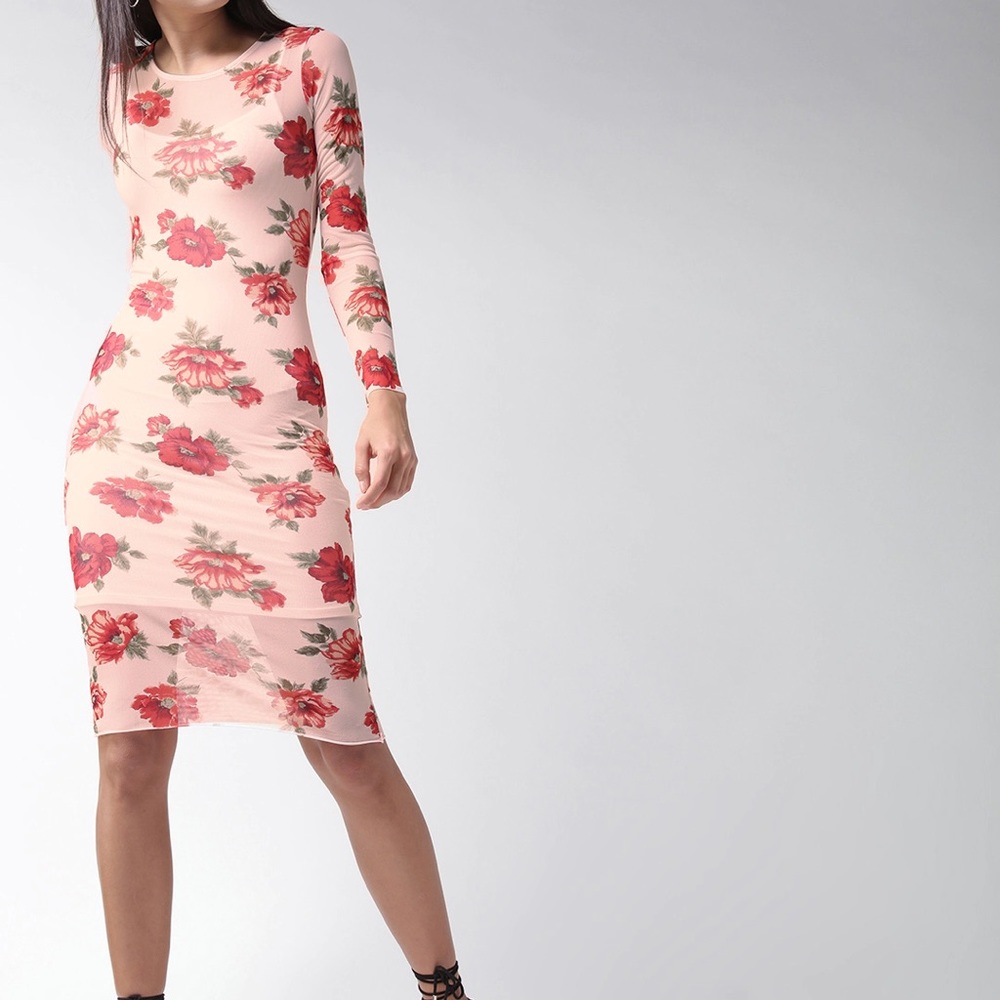 Mesh floral dress - Forever 21